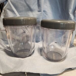 Nutribullet blender cup w/lid & Replacement short cup w/lip ring and lid